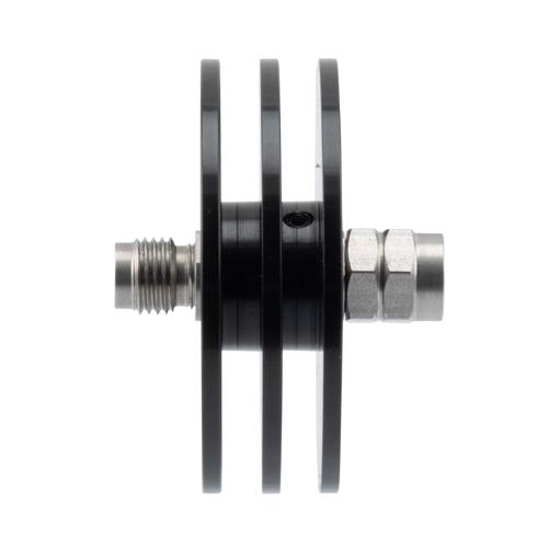 20 dB Fixed Attenuator 2.4mm Male (Plug) to 2.4mm Female (Jack) up to 50 GHz Rated to 5 Watts, Aluminum Body, 1.45:1 VSWR FMAT7511-20