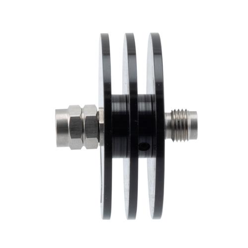 6 dB Fixed Attenuator 2.4mm Male (Plug) to 2.4mm Female (Jack) up to 50 GHz Rated to 5 Watts, Aluminum Body, 1.45:1 VSWR FMAT7511-6