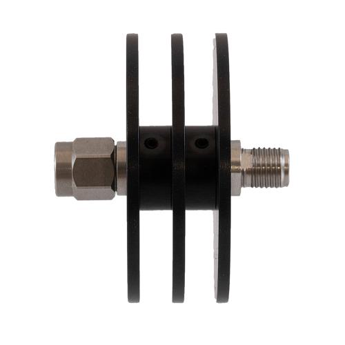 30 dB Fixed Attenuator 2.92mm Male (Plug) to 2.92mm Female (Jack) Up to 40 GHz Rated to 5 Watts, Black Aluminum Body, 1.35 VSWR FMAT7512-30