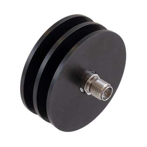 3 dB Fixed Attenuator 2.92mm Male (Plug) to 2.92mm Female (Jack) Up to 40 GHz Rated to 5 Watts, Black Aluminum Body, 1.35 VSWR FMAT7512-3