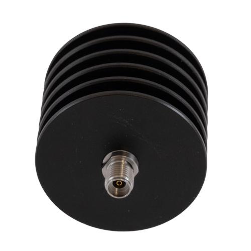 40 dB Fixed Attenuator 2.92mm Male (Plug) to 2.92mm Female (Jack) Up to 40 GHz Rated to 5 Watts, Black Aluminum Body, 1.4 VSWR FMAT7512-40