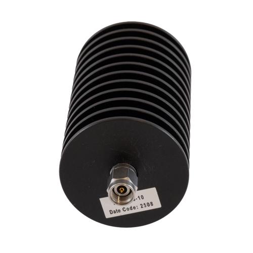 10 dB Fixed Attenuator 2.92mm Male (Plug) to 2.92mm Female (Jack) Up to 40 GHz Rated to 20 Watts, Black Aluminum Body, 1.4 VSWR FMAT7513-10