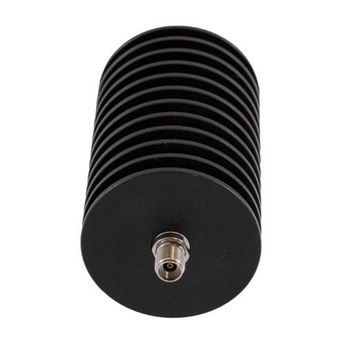 10 dB Fixed Attenuator 2.92mm Male (Plug) to 2.92mm Female (Jack) Up to 40 GHz Rated to 20 Watts, Black Aluminum Body, 1.4 VSWR FMAT7513-10