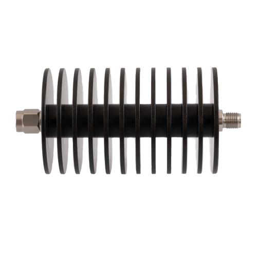 10 dB Fixed Attenuator 2.92mm Male (Plug) to 2.92mm Female (Jack) Up to 40 GHz Rated to 20 Watts, Black Aluminum Body, 1.4 VSWR FMAT7513-10