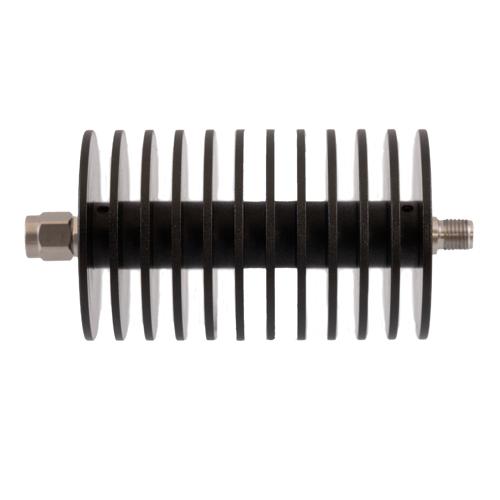 20 dB Fixed Attenuator 2.92mm Male (Plug) to 2.92mm Female (Jack) Up to 40 GHz Rated to 20 Watts, Black Aluminum Body, 1.4 VSWR FMAT7513-20