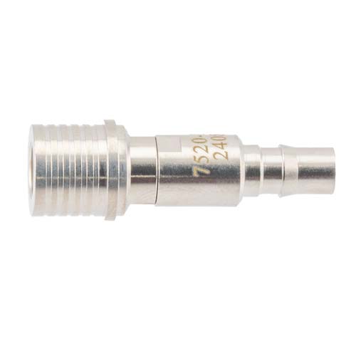 15 dB Fixed Attenuator QMA Male (Plug) to QMA Female (Jack) Up to 6 GHz Rated to 2 Watts, Brass Tri-Metal Body, 1.3:1 VSWR FMAT7520-15