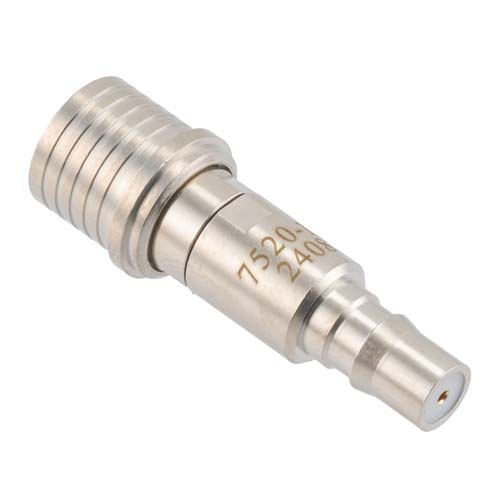 15 dB Fixed Attenuator QMA Male (Plug) to QMA Female (Jack) Up to 6 GHz Rated to 2 Watts, Brass Tri-Metal Body, 1.3:1 VSWR FMAT7520-15