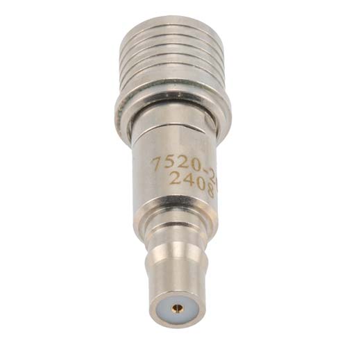 20 dB Fixed Attenuator QMA Male (Plug) to QMA Female (Jack) Up to 6 GHz Rated to 2 Watts, Brass Tri-Metal Body, 1.3:1 VSWR FMAT7520-20