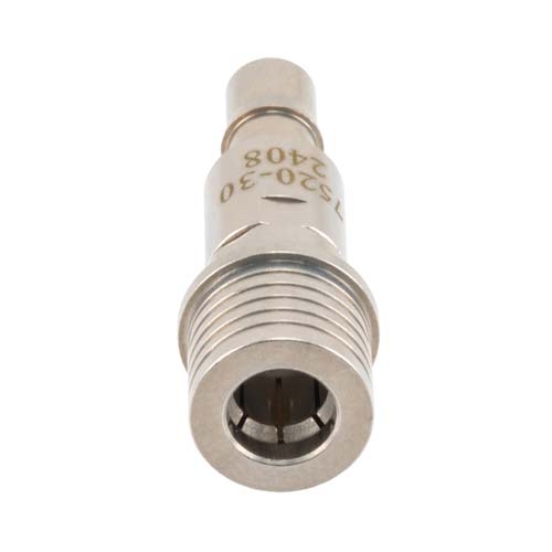 30 dB Fixed Attenuator QMA Male (Plug) to QMA Female (Jack) Up to 6 GHz Rated to 2 Watts, Brass Tri-Metal Body, 1.3:1 VSWR FMAT7520-30