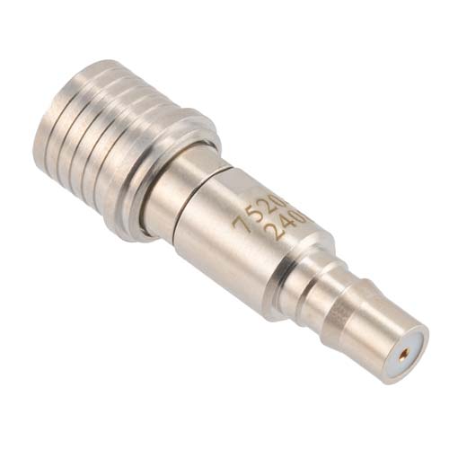 3 dB Fixed Attenuator QMA Male (Plug) to QMA Female (Jack) Up to 6 GHz Rated to 2 Watts, Brass Tri-Metal Body, 1.3:1 VSWR FMAT7520-3