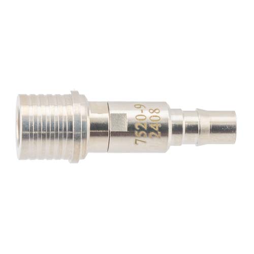 9 dB Fixed Attenuator QMA Male (Plug) to QMA Female (Jack) Up to 6 GHz Rated to 2 Watts, Brass Tri-Metal Body, 1.3:1 VSWR FMAT7520-9