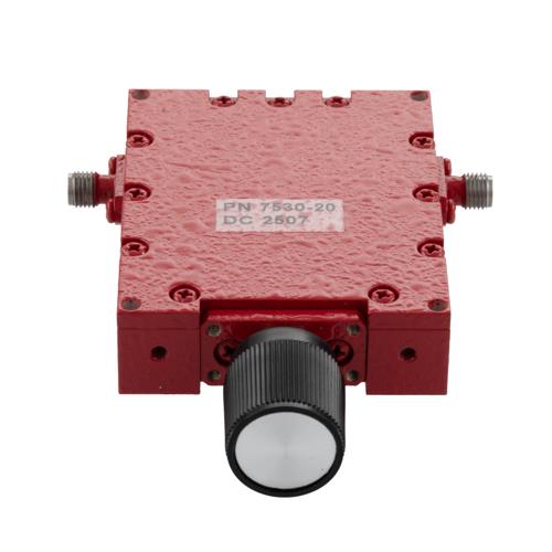 0 to 20 dB Variable Attenuator, SMA Female to SMA Female from 1 GHz to 2 GHz Rated to 5 Watts FMAT7530-20