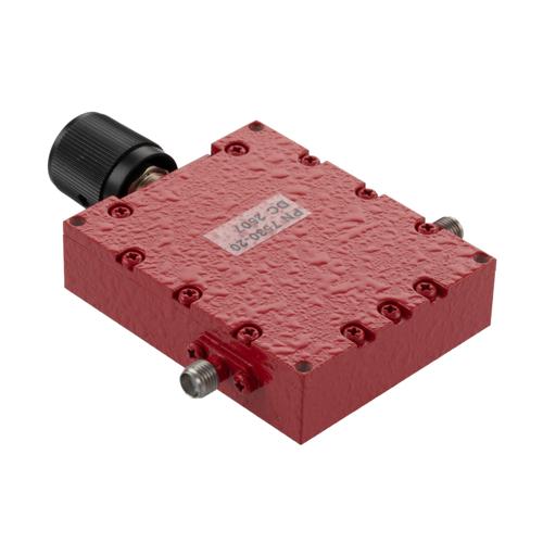 0 to 20 dB Variable Attenuator, SMA Female to SMA Female from 1 GHz to 2 GHz Rated to 5 Watts FMAT7530-20