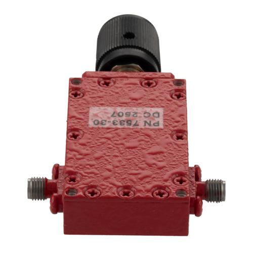0 to 30 dB Variable Attenuator, SMA Female to SMA Female from 4 GHz to 8 GHz Rated to 5 Watts FMAT7533-30