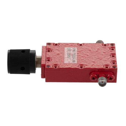 0 to 30 dB Variable Attenuator, SMA Female to SMA Female from 4 GHz to 8 GHz Rated to 5 Watts FMAT7533-30