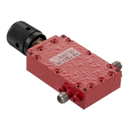 0 to 30 dB Variable Attenuator, SMA Female to SMA Female from 4 GHz to 8 GHz Rated to 5 Watts FMAT7533-30