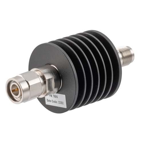 10dB RF fixed attenuator 10W, DC to 18GHz, TNC male to female FMAT7606-10