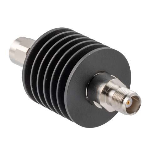 20dB RF fixed attenuator 10W, DC to 18GHz, TNC male to female FMAT7606-20