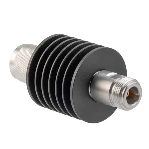 10dB RF fixed attenuator 10W, DC to 18GHz, N-type male to female FMAT7607-10