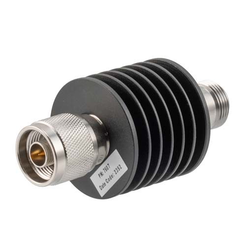 2dB RF fixed attenuator 10W, DC to 18GHz, N-type male to female FMAT7607-2