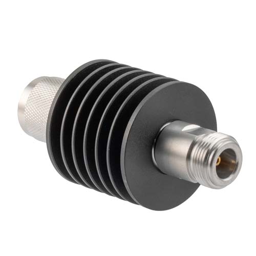20dB RF fixed attenuator 10W, DC to 18GHz, N-type male to female FMAT7607-20