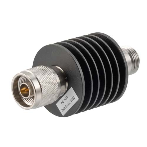6dB RF fixed attenuator 10W, DC to 18GHz, N-type male to female FMAT7607-6