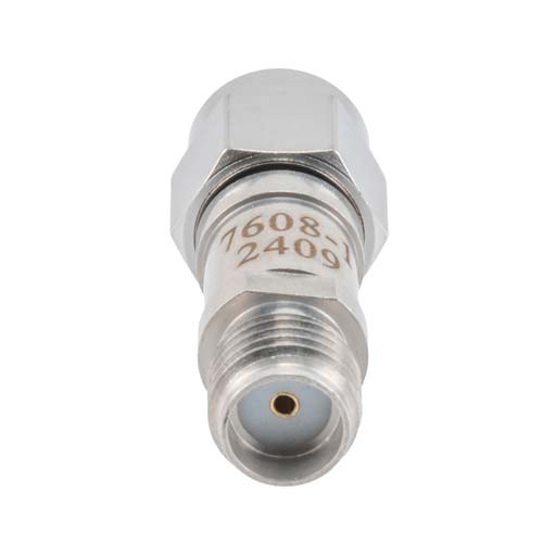 1 dB RF Fixed Attenuator SMA Male (Plug) to SMA Female (Jack), DC to 6GHz Rated to 2 Watt, Stainless Steel Body, 1.35:1 VSWR FMAT7608-1
