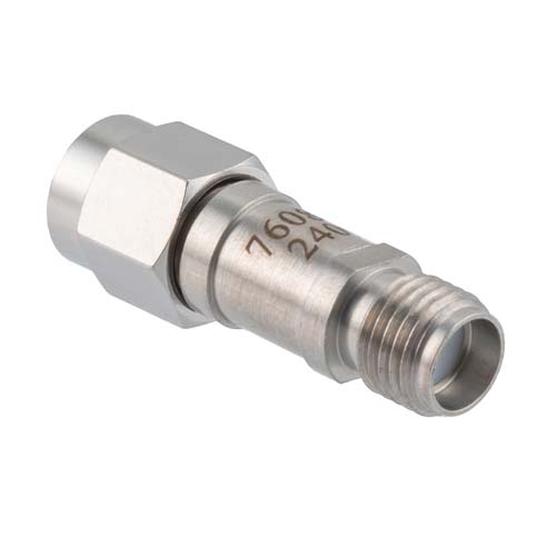 1 dB RF Fixed Attenuator SMA Male (Plug) to SMA Female (Jack), DC to 6GHz Rated to 2 Watt, Stainless Steel Body, 1.35:1 VSWR FMAT7608-1