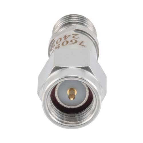 3 dB RF Fixed Attenuator SMA Male (Plug) to SMA Female (Jack), DC to 6GHz Rated to 2 Watt, Stainless Steel Body, 1.35:1 VSWR FMAT7608-3