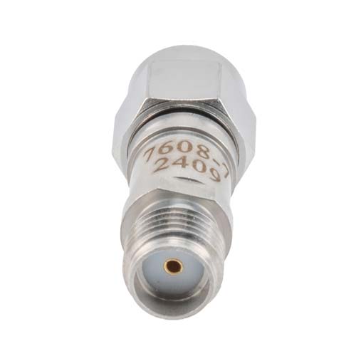 7 dB RF Fixed Attenuator SMA Male (Plug) to SMA Female (Jack), DC to 6GHz Rated to 2 Watt, Stainless Steel Body, 1.35:1 VSWR FMAT7608-7