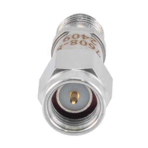 8 dB RF Fixed Attenuator SMA Male (Plug) to SMA Female (Jack), DC to 6GHz Rated to 2 Watt, Stainless Steel Body, 1.35:1 VSWR FMAT7608-8