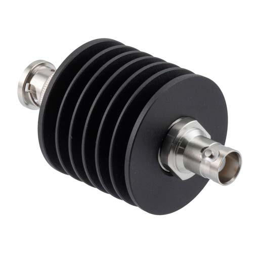 20dB RF fixed attenuator 10W, DC to 4GHz, BNC male to BNC female FMAT7610-20