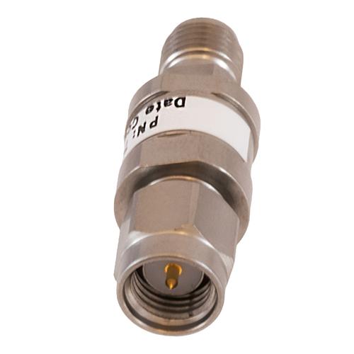 40 dB Fixed Attenuator SMA Male (Plug) to SMA Female (Jack) DC to 18 GHz Rated to 2 Watt Stainless Steel Body 1.35:1 VSWR FMAT7611-40