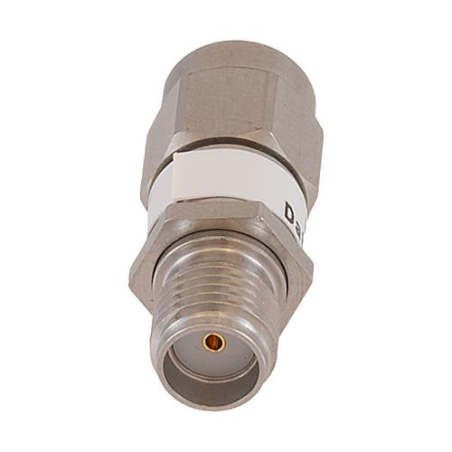 6 dB Fixed Attenuator SMA Male (Plug) to SMA Female (Jack) DC to 18 GHz Rated to 2 Watt Stainless Steel Body 1.3:1 VSWR FMAT7620-6