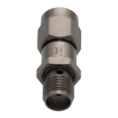 0 dB Fixed Attenuator for Cryogenic Application, SMA Male to SMA Female, DC to 18 GHz Rated to 2W Passivated Stainless Steel Hex/Round Body FMAT7700-0