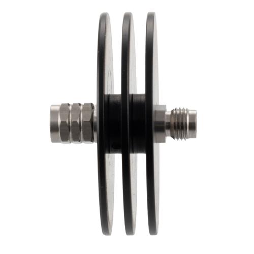 20 dB Fixed Attenuator 1.85mm Male (Plug) to 1.85mm Female (Jack) DC to 67 GHz Rated to 5 Watt, Aluminum Body 1.45:1 VSWR FMAT7714-20