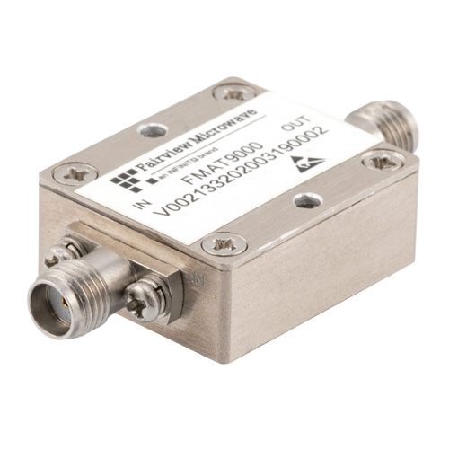 500 MHz to 2 GHz Field Replaceable SMA Positive Slope Equalizer, Max Pin +30, 1.4 dB Loss and 2 Fixed Equalizing Value FMAT9000
