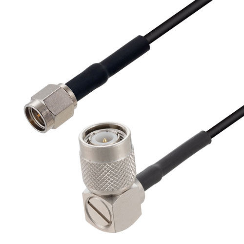 Low Loss SMA Male to RA TNC Male Cable LMR-100 Coax in 36 Inch FMC00066-36