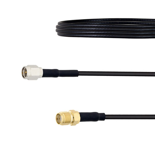 Low Loss SMA Male to SMA Female Cable LMR-100 Coax FMC00092