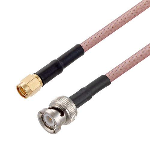 SMA Male to BNC Male Cable RG-142 Coax in 36 Inch FMC00093-36