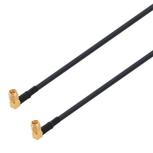 Low Loss RA SMA Male to RA SMA Male Cable LMR-195 Coax in 200 CM FMC00113-200CM