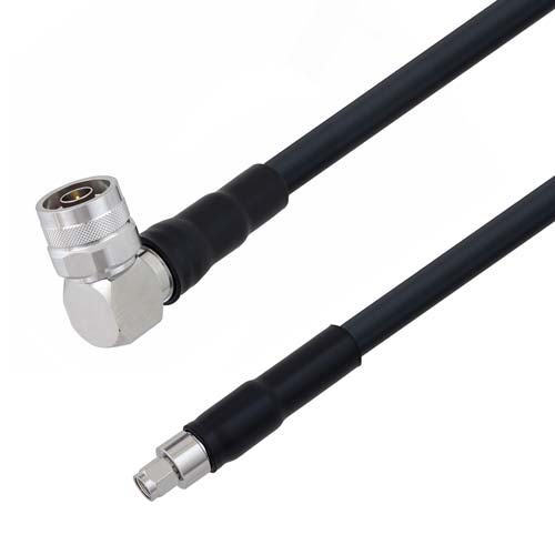 Low Loss SMA Male to RA N Male Cable LMR-400-DB Coax With Times Microwave Components FMC00116