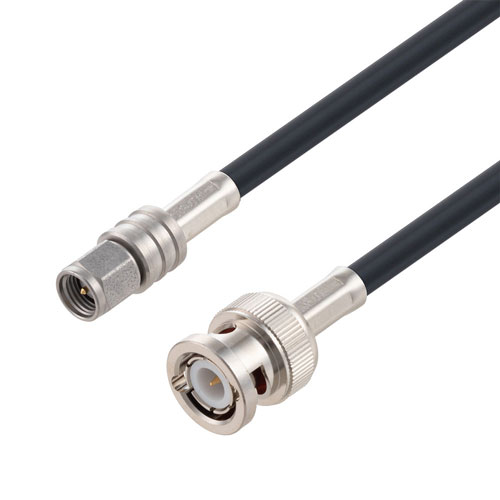 Low Loss SMA Male to BNC Male Cable LMR-195 Coax in 24 Inch FMC00132/0002-24