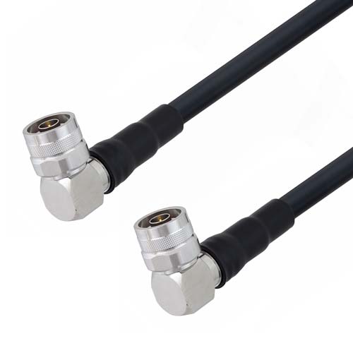 Low Loss RA N Male to RA N Male Cable LMR-400-UF Coax in 36 Inch With Times Microwave Components FMC00156-36