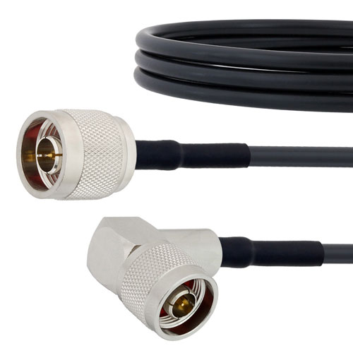 Low Loss N Male to RA N Male Cable LMR-195 Coax in 36 Inch FMC00191-36