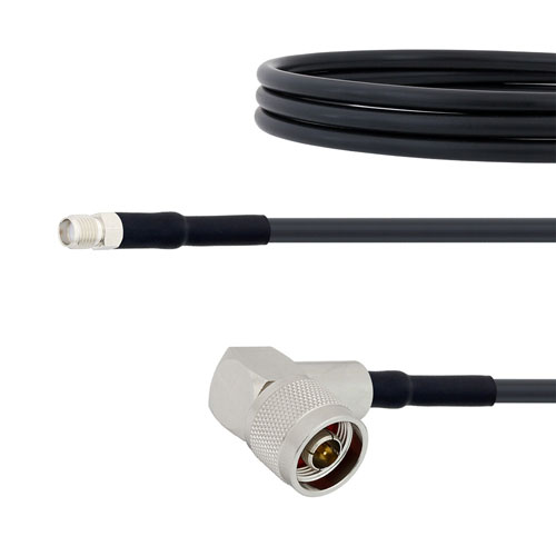 Low Loss SMA Female to RA N Male Cable LMR-195 Coax in 150 CM FMC00246-150CM