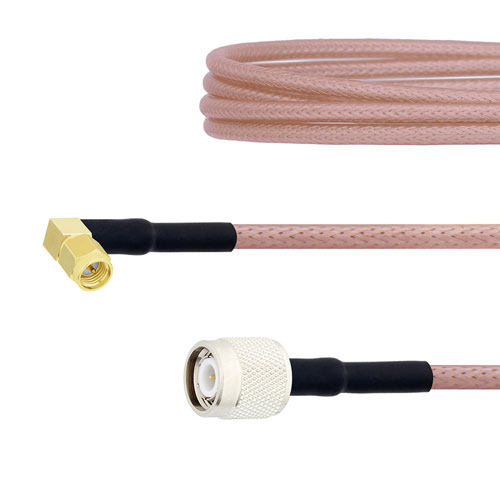 Low Loss RA SMA Male to TNC Male Cable RG-142 Coax FMC00249