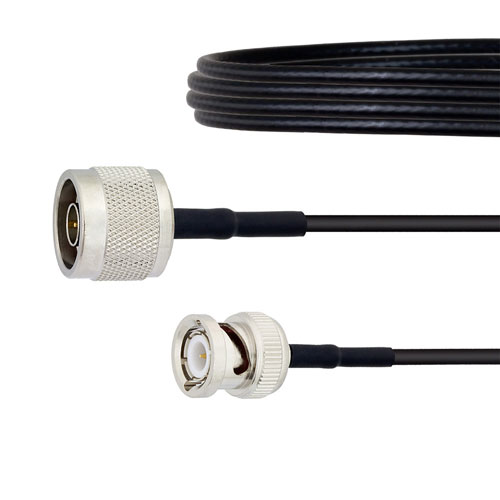 Low Loss N Male to BNC Male Cable LMR-100 Coax in 36 Inch FMC00253-36