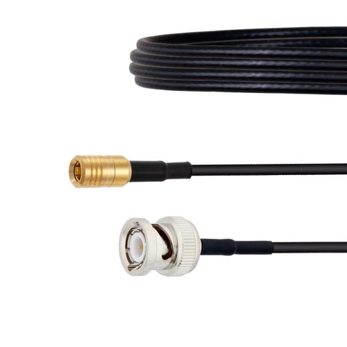 Low Loss SMB Plug to BNC Male Cable LMR-100 Coax in 150 CM FMC00258-150CM