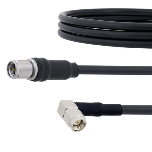 Low Loss SMA Male to RA SMA Male Cable LMR-195 Coax FMC00265